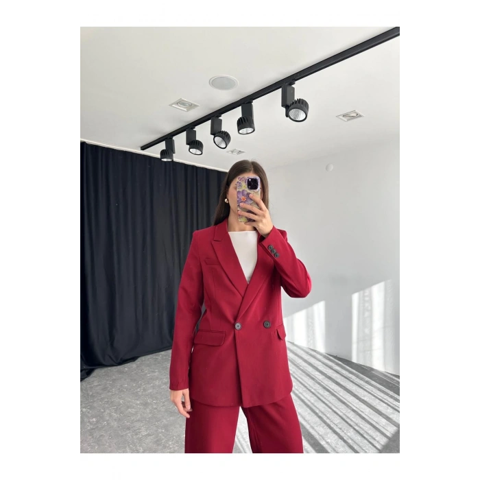 KADIN OVERSİZE CEKET PANTOLON TAKIM ASTARLİ