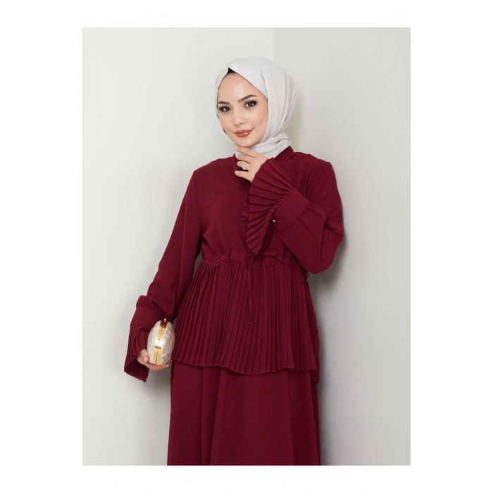 ETEKLI PİLİSELİ DETAYLI TESETTÜR TAKIM