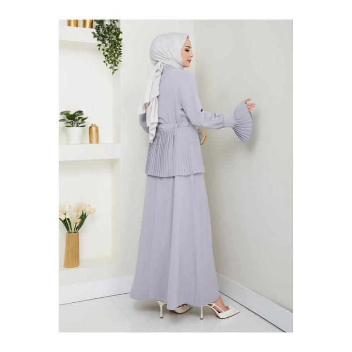 ETEKLI PİLİSELİ DETAYLI TESETTÜR TAKIM