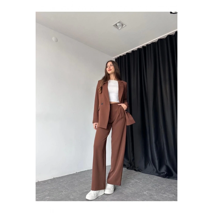 KADIN OVERSİZE CEKET PANTOLON TAKIM ASTARLİ