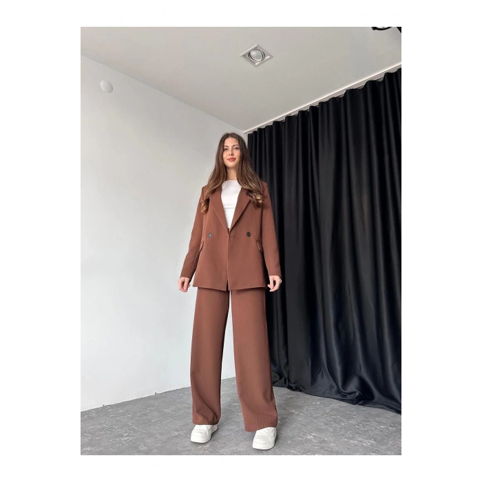 KADIN OVERSİZE CEKET PANTOLON TAKIM ASTARLİ