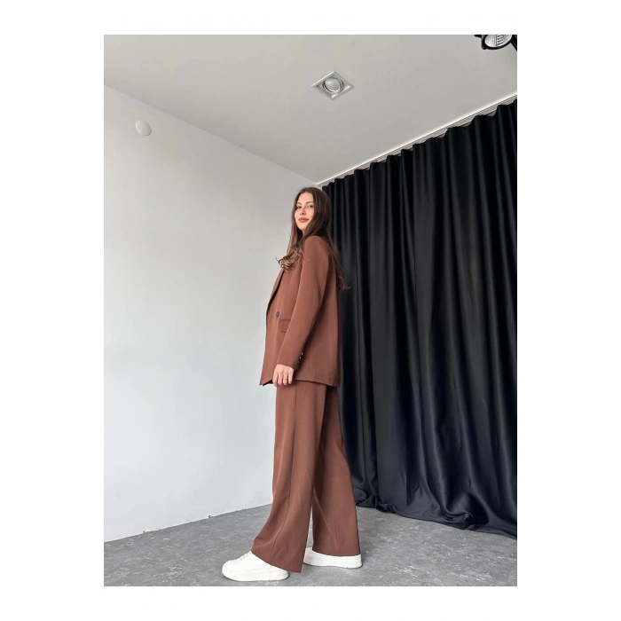 KADIN OVERSİZE CEKET PANTOLON TAKIM ASTARLİ