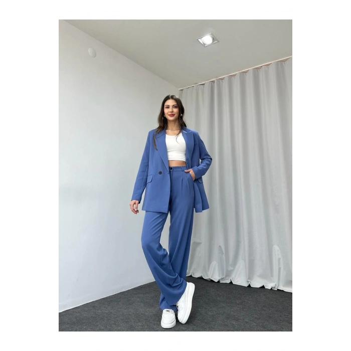 KADIN OVERSİZE CEKET PANTOLON TAKIM ASTARLİ