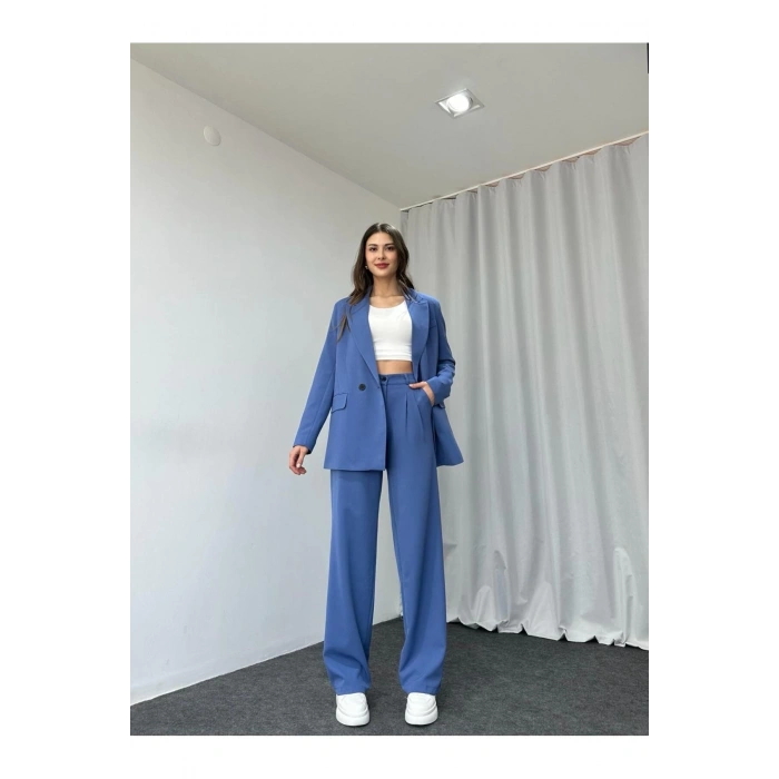 KADIN OVERSİZE CEKET PANTOLON TAKIM ASTARLİ