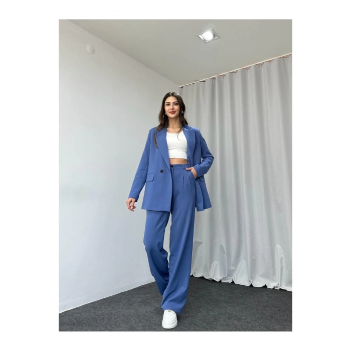 KADIN OVERSİZE CEKET PANTOLON TAKIM ASTARLİ