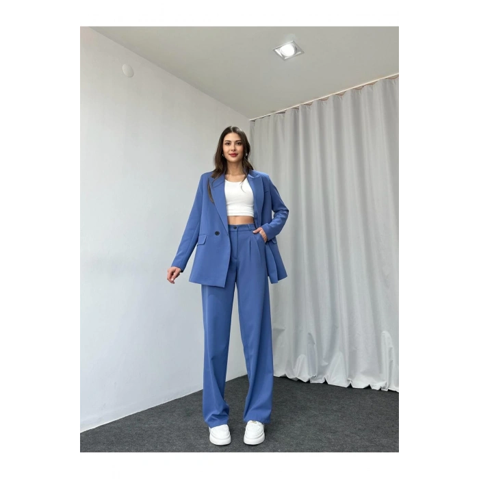 KADIN OVERSİZE CEKET PANTOLON TAKIM ASTARLİ