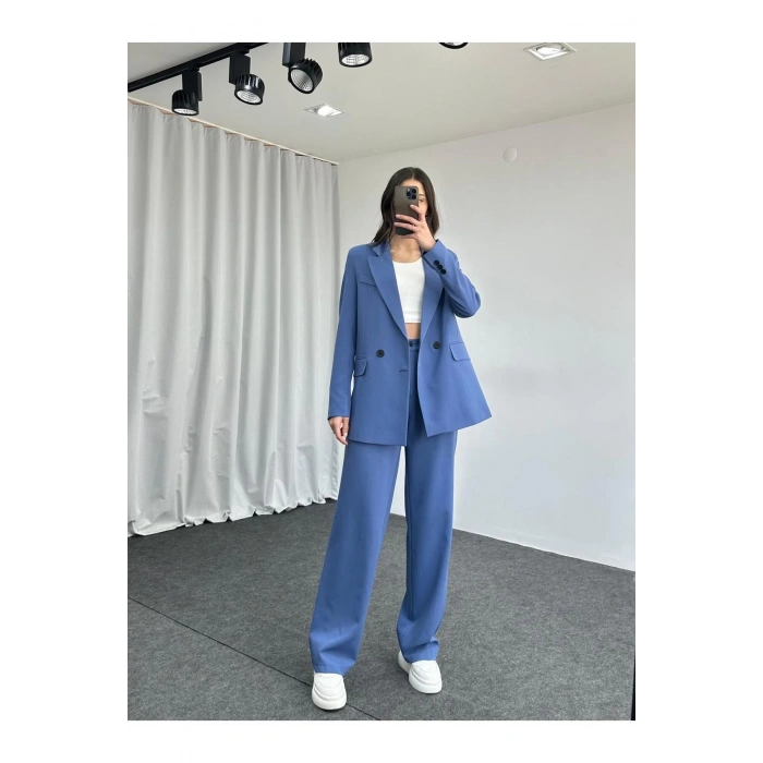 KADIN OVERSİZE CEKET PANTOLON TAKIM ASTARLİ