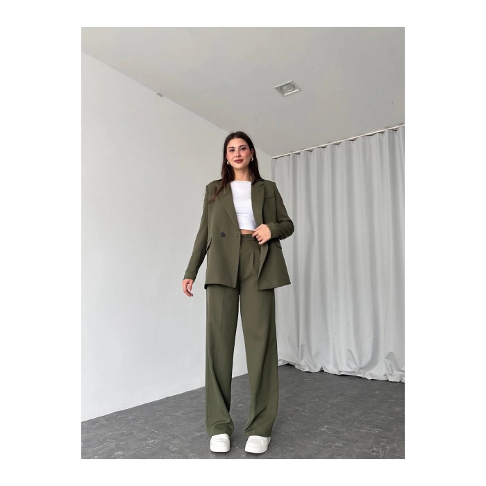 KADIN OVERSİZE CEKET PANTOLON TAKIM ASTARLİ