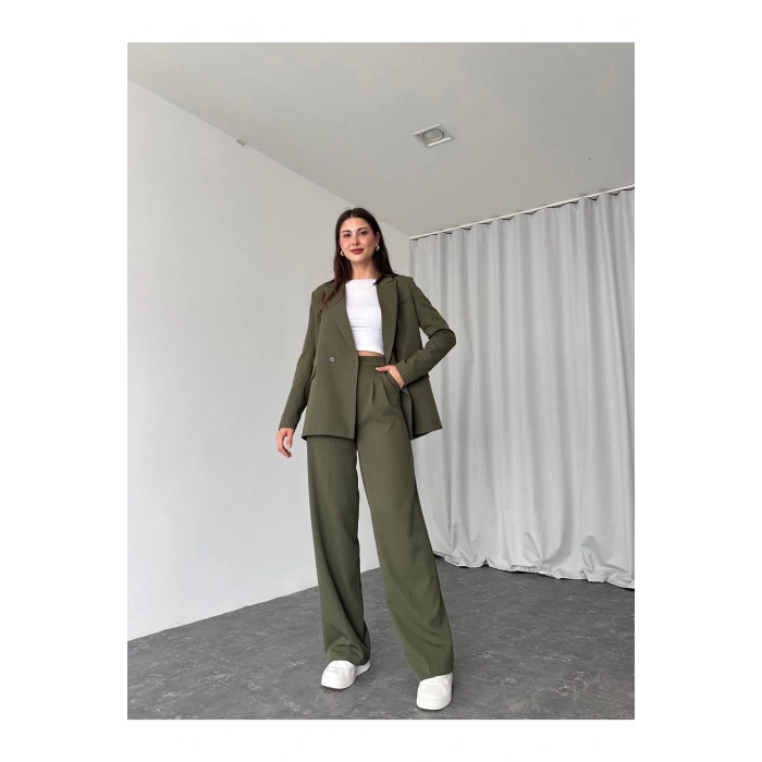 KADIN OVERSİZE CEKET PANTOLON TAKIM ASTARLİ