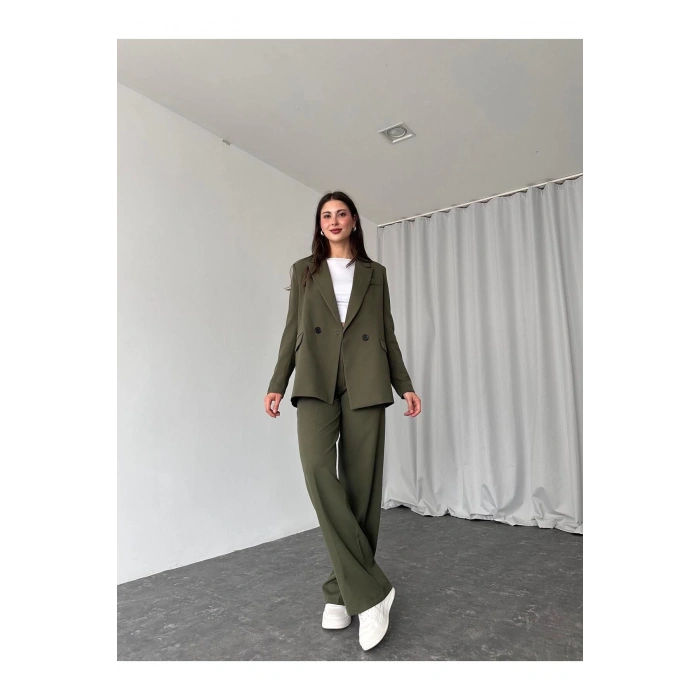 KADIN OVERSİZE CEKET PANTOLON TAKIM ASTARLİ