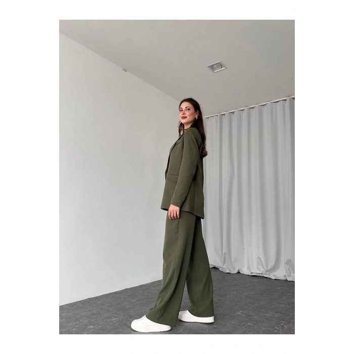 KADIN OVERSİZE CEKET PANTOLON TAKIM ASTARLİ