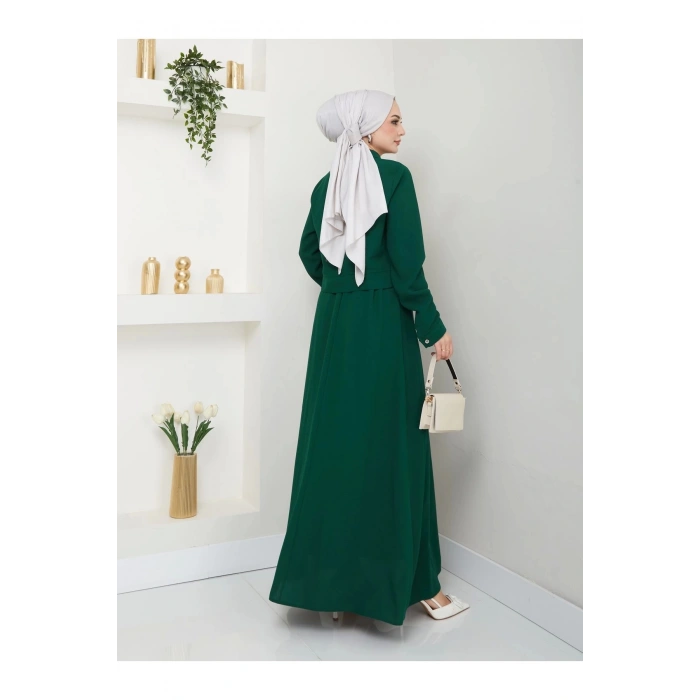 ETEKLI CEPLE FERMELI CEKETLI  TESETTÜR TAKIM ZÜMRÜT