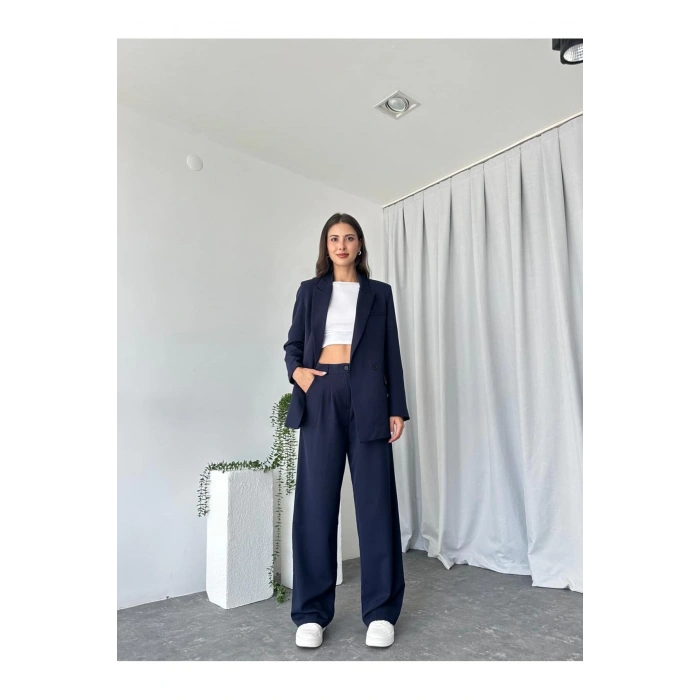 KADIN OVERSİZE CEKET PANTOLON TAKIM ASTARLİ