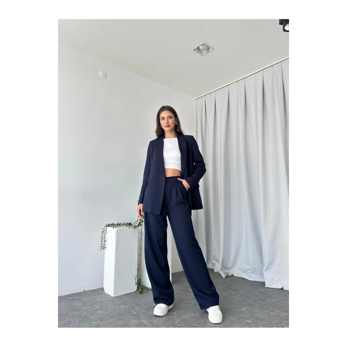 KADIN OVERSİZE CEKET PANTOLON TAKIM ASTARLİ