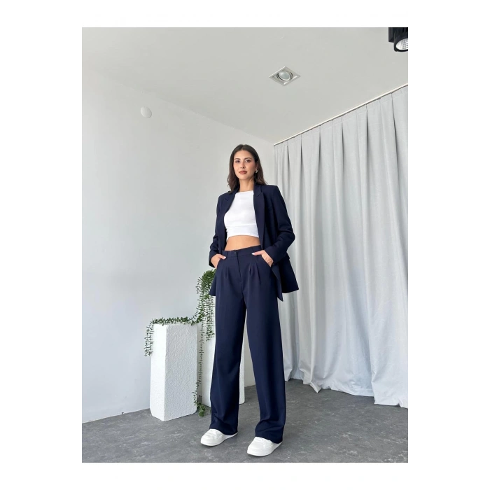 KADIN OVERSİZE CEKET PANTOLON TAKIM ASTARLİ