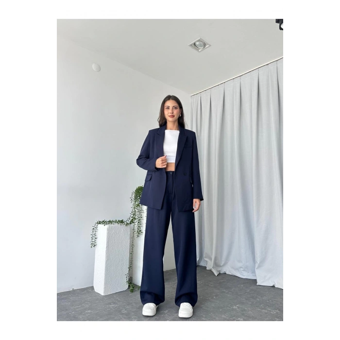 KADIN OVERSİZE CEKET PANTOLON TAKIM ASTARLİ