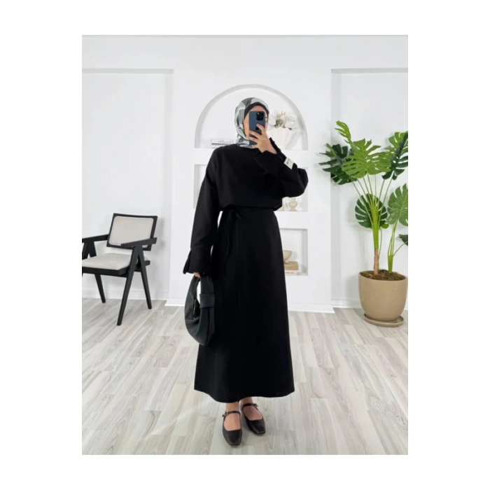 KETEN ETEKLİ TAKIM KOLLARI İPLİ TEK KOLU ETİKET DETAYLI