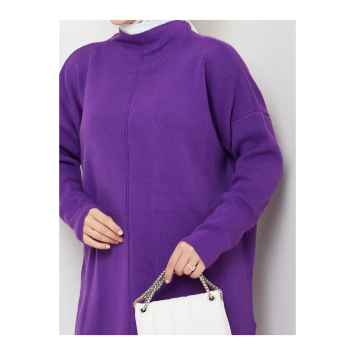 KADIN TRİKO TAKIM YARIM BALIKÇI YAKA PANTOLON KAZAK TAKIM