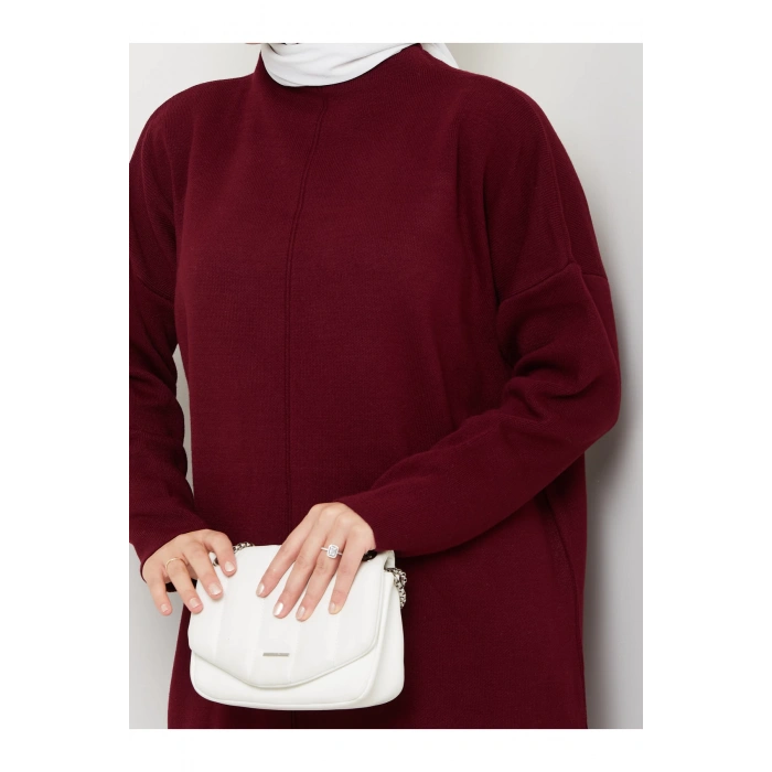 KADIN TRİKO TAKIM YARIM BALIKÇI YAKA PANTOLON KAZAK TAKIM