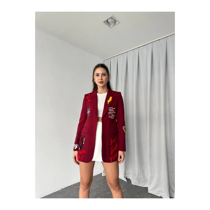 KADIN NAKIŞLI TASARIM CEKET