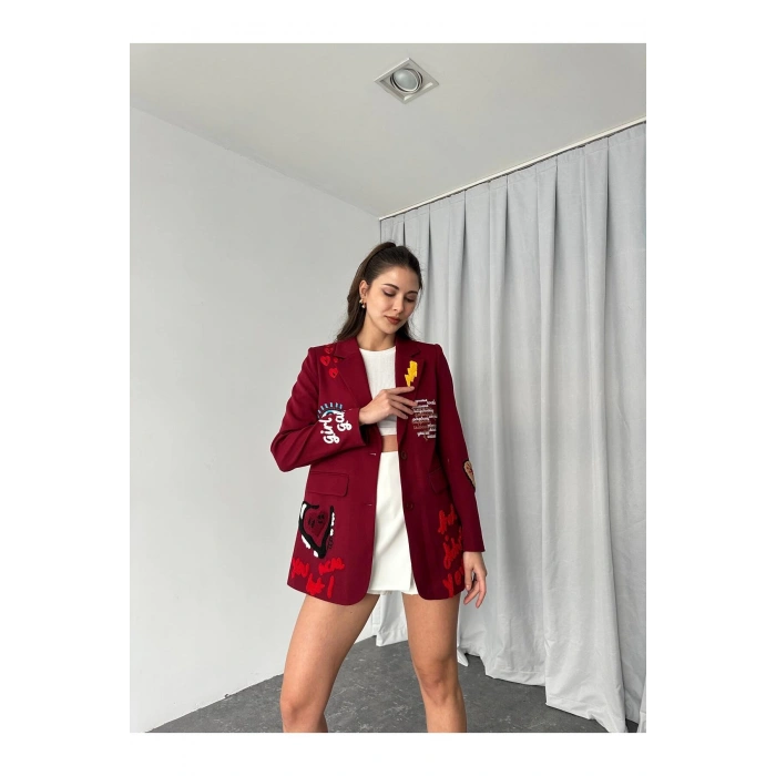 KADIN NAKIŞLI TASARIM CEKET