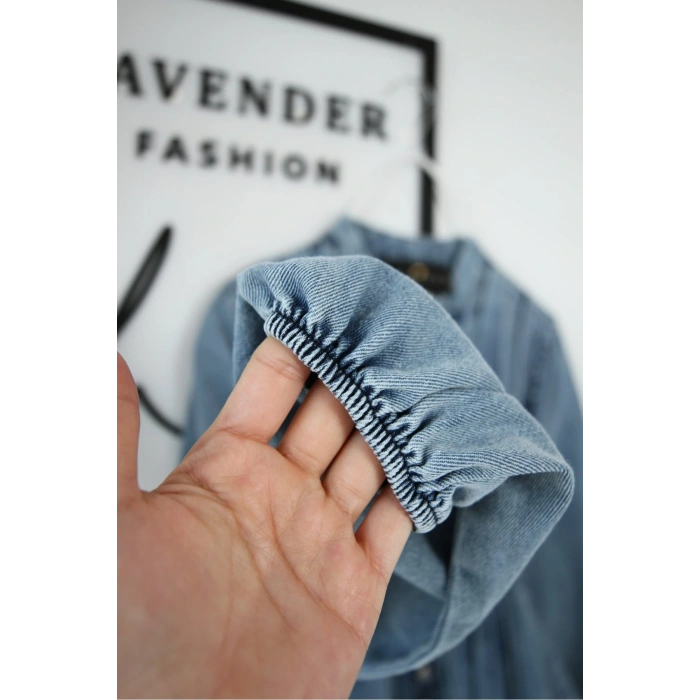 KADIN DRAPELI DÜĞMELI PİLİSELİ KOT ELBİSE