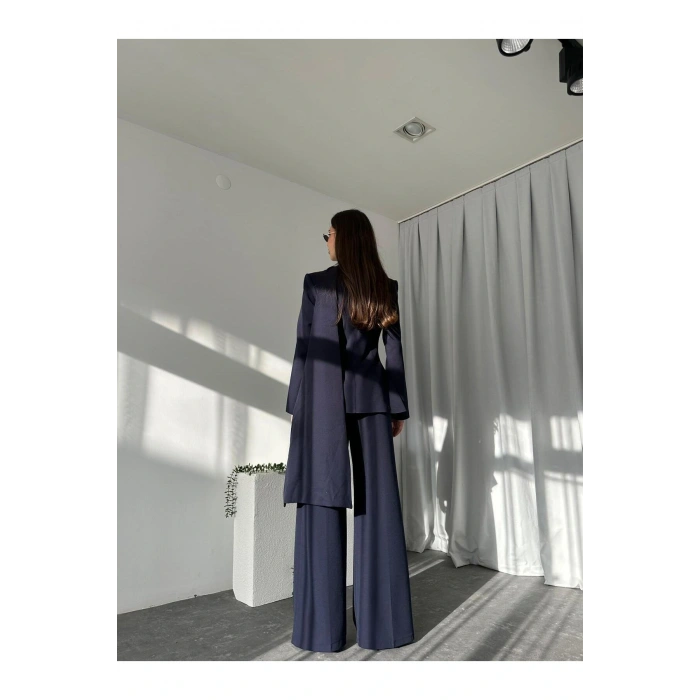 KADIN ÖZEL TASARIM AMARA KRUVAZE CEKETLİ PANTOLON TAKIM