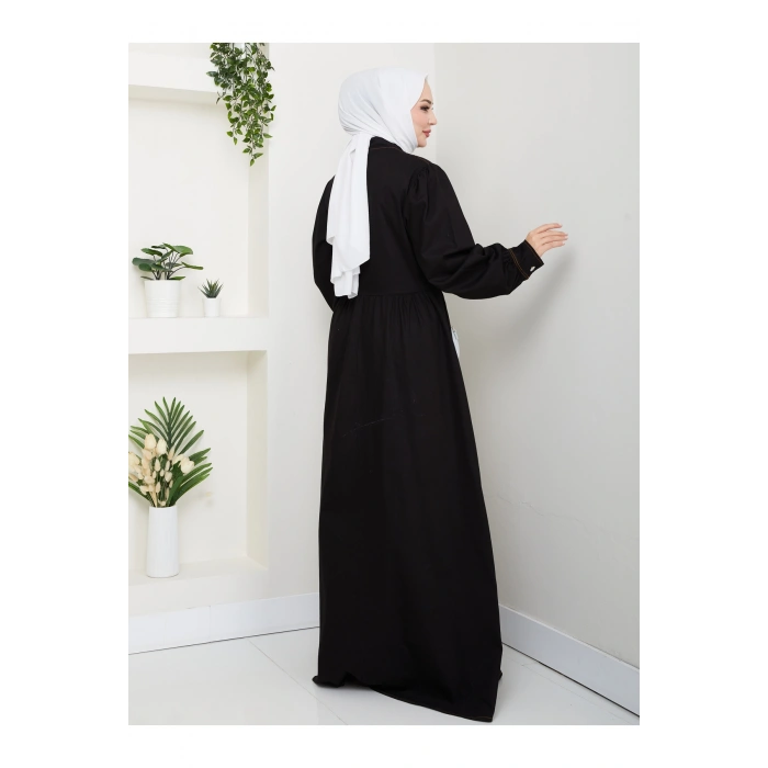 KADIN BAĞLAMALI DATAYLI KOT ELBİSE