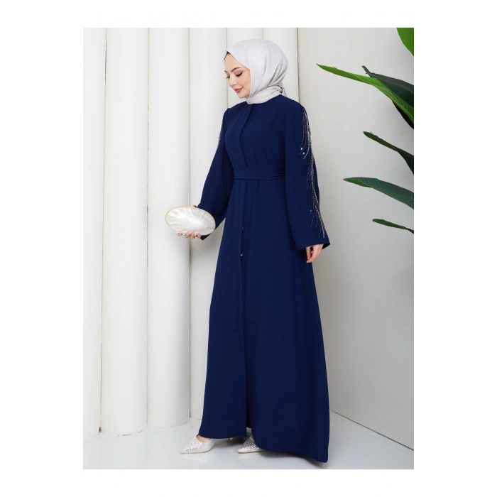 TAŞLİ ABAYA TESETTÜR GIYIM KADIN FERACE ELBISE