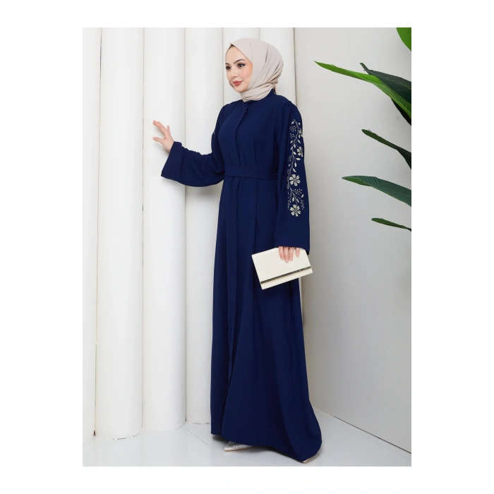 NAKŞLİ ABAYA TESETTÜR GIYIM KADIN FERACE ELBISE