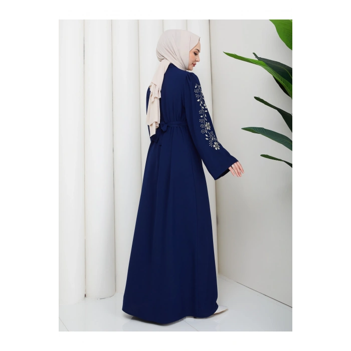 NAKŞLİ ABAYA TESETTÜR GIYIM KADIN FERACE ELBISE