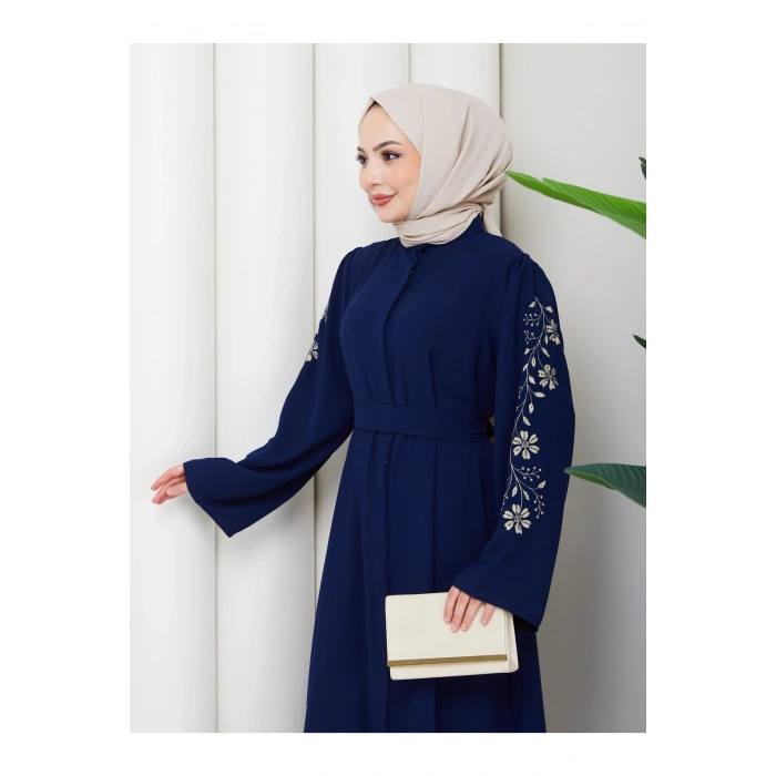 NAKŞLİ ABAYA TESETTÜR GIYIM KADIN FERACE ELBISE