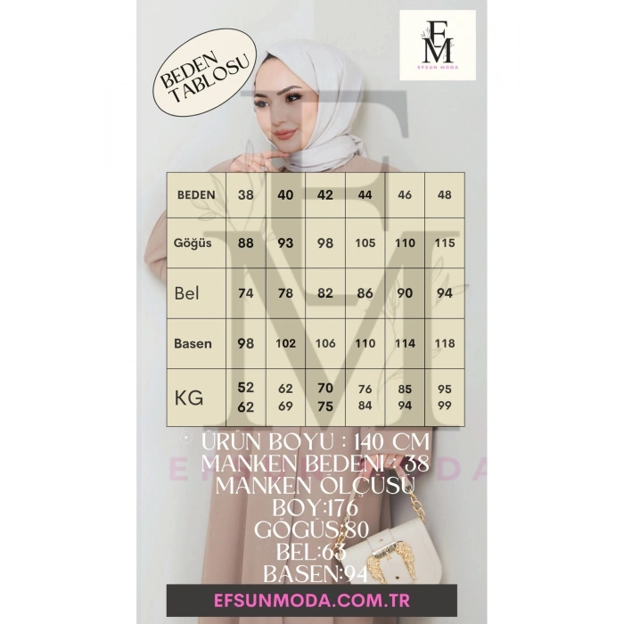 NAKŞLİ ABAYA TESETTÜR GIYIM KADIN FERACE ELBISE