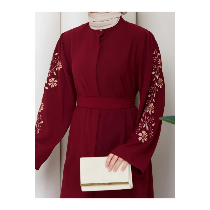 NAKŞLİ ABAYA TESETTÜR GIYIM KADIN FERACE ELBISE