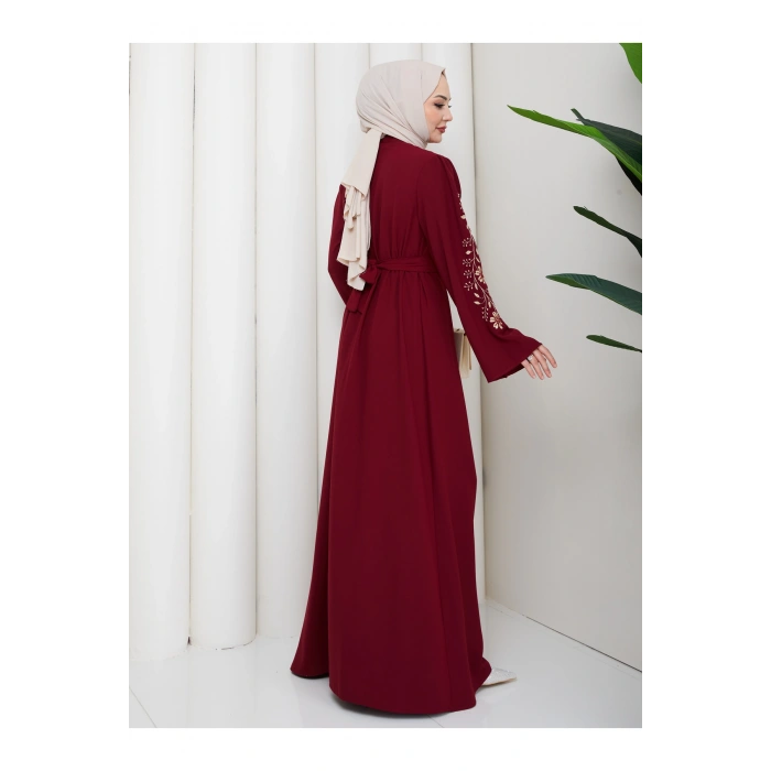 NAKŞLİ ABAYA TESETTÜR GIYIM KADIN FERACE ELBISE