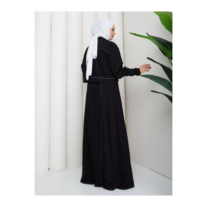 CEKET ELBİSE İKİLİ KOT TAKIM TESETTÜR İKİ PARŞA