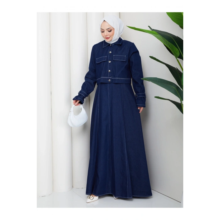 CEKET ELBİSE İKİLİ KOT TAKIM TESETTÜR İKİ PARŞA SİYAH