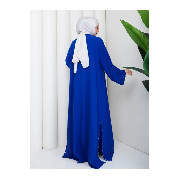 KADIN FAYA İKİLİ ABAYA TULUM TAKIM İNCİLİ