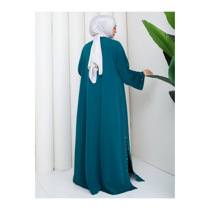 KADIN FAYA İKİLİ ABAYA TULUM TAKIM İNCİLİ