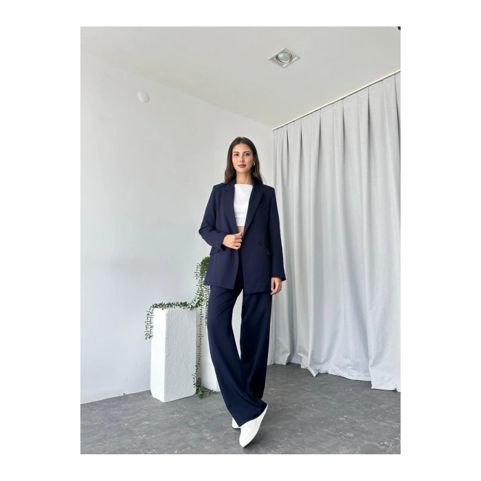 KADIN OVERSİZE CEKET PANTOLON TAKIM ASTARLİ