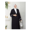 KADIN TESETTÜR ELBİSE İKİLİ ABAYA TAKIM SİYAH