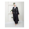 TAŞLİ KİMONO AYROBİN TESETTÜR TAKIM 634 SİYAH