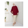 DÜZ JESİCA GÖMLEK STANDERT BEDEN UZUN KOL 2510 BORDO