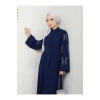 Taşli̇ Abaya Tesettür Giyim Kadin Ferace Elbise Laci̇vert