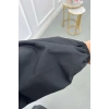POPLİN KUMAŞ ÖNÜ NERVÜLLÜ BİYELİ ELBİSE SİYAH