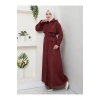 UZUN TRENCH 140 CM BOYUNDA TRENÇKOT BORDO
