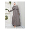 UZUN TRENCH 140 CM BOYUNDA TRENÇKOT GRİ