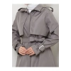 UZUN TRENCH 140 CM BOYUNDA TRENÇKOT GRİ