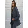 KADIN GRİ BLAZER CEKET YELEK PANTOLON TAKIM ELBİSE 3LÜ