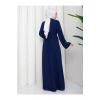TAŞLİ ABAYA TESETTÜR GIYIM KADIN FERACE ELBISE